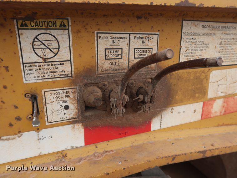 image for item DG4244 2001 Load King HDD503 lowboy equipment trailer