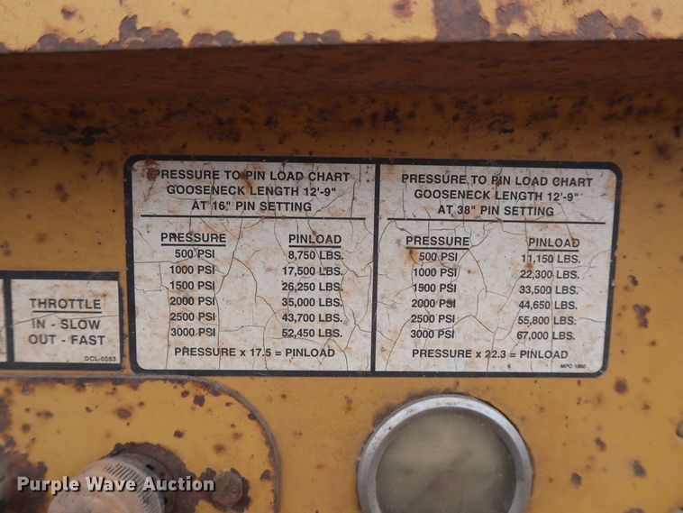 image for item DG4244 2001 Load King HDD503 lowboy equipment trailer