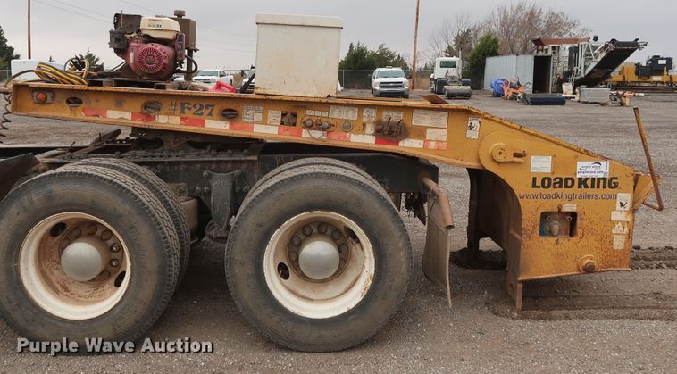 image for item DG4244 2001 Load King HDD503 lowboy equipment trailer