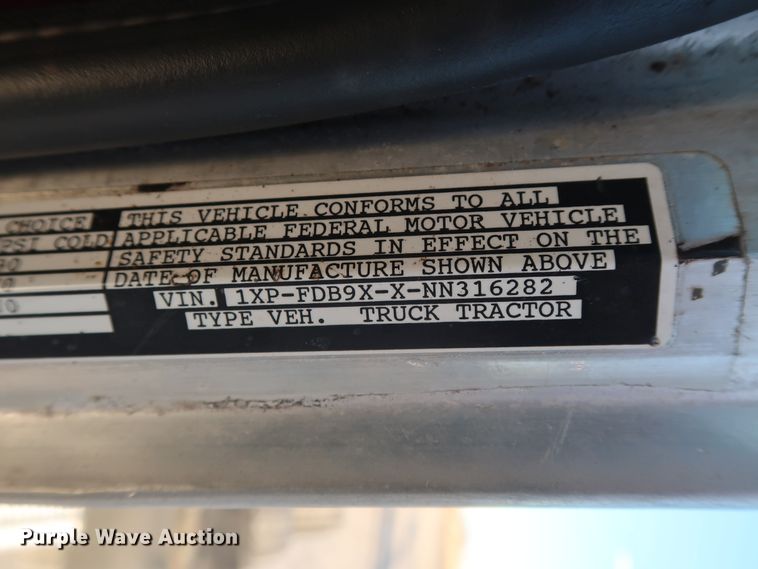 image for item DG4249 1992 Peterbilt 378 semi truck