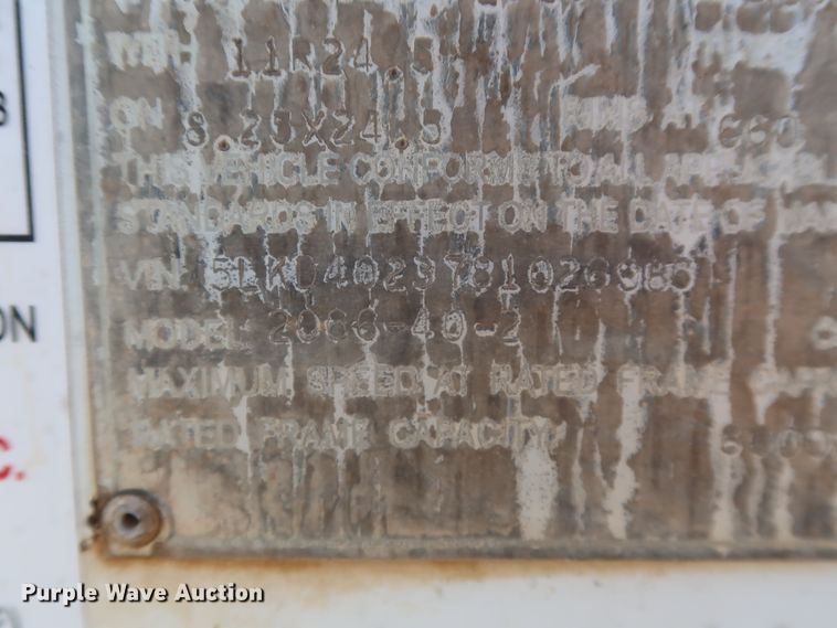 image for item DH0750 2008 Load King 2066-40-2 bottom dump trailer