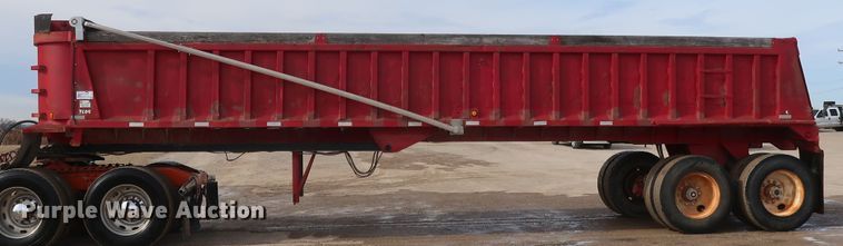 image for item DH0753 1988 Lufkin end dump trailer