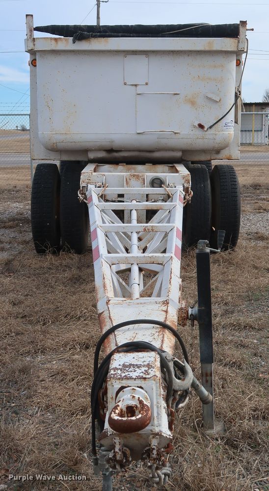 image for item DH0754 2005 shop built end dump pup trailer