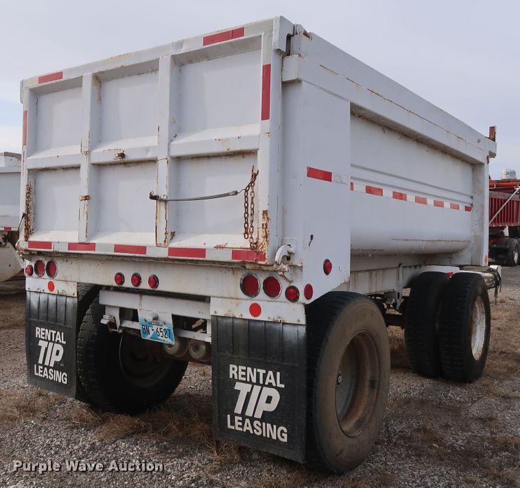 image for item DH0754 2005 shop built end dump pup trailer