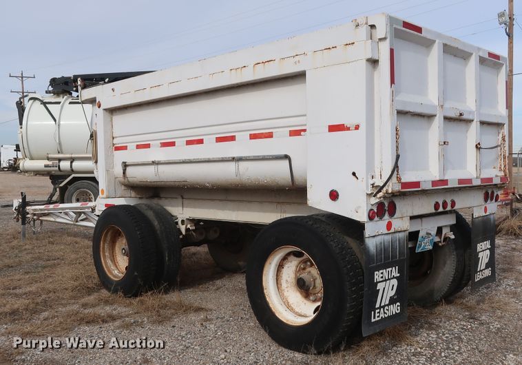 image for item DH0754 2005 shop built end dump pup trailer
