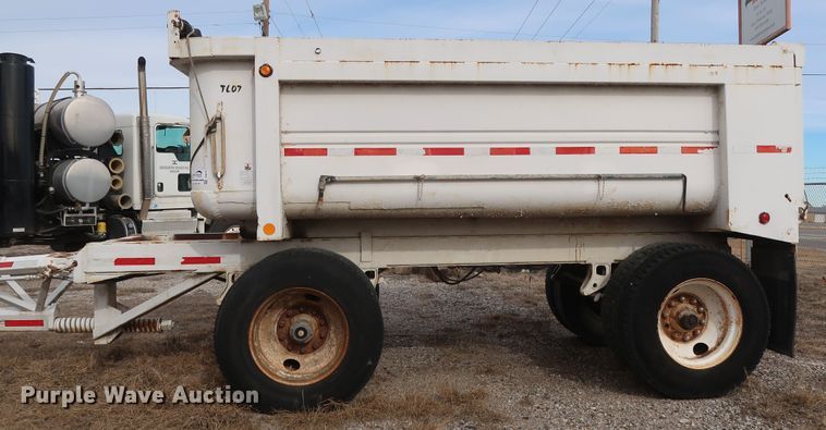 image for item DH0754 2005 shop built end dump pup trailer