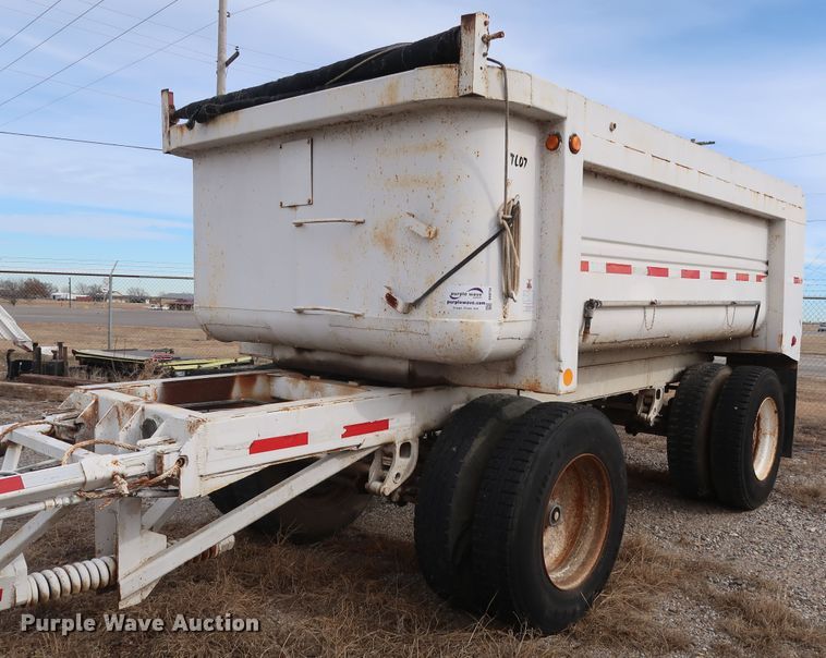 image for item DH0754 2005 shop built end dump pup trailer