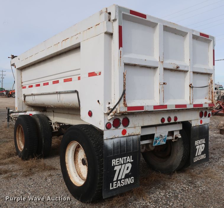image for item DH0754 2005 shop built end dump pup trailer