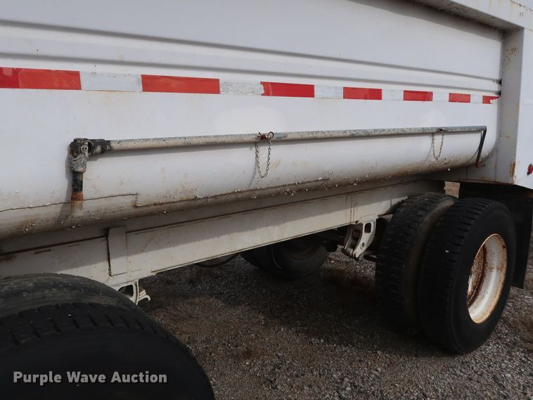 image for item DH0754 2005 shop built end dump pup trailer