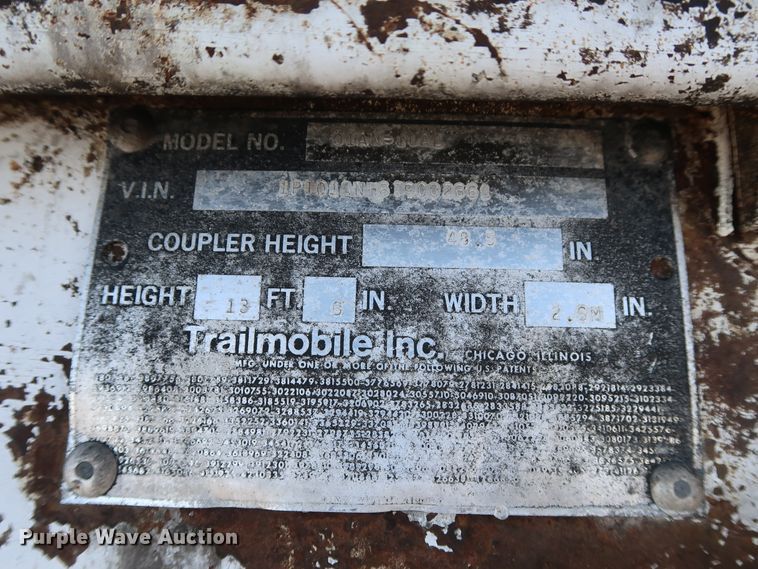 image for item DH0780 1996 Trailmobile 01AN-1UAL refrigerated van trailer