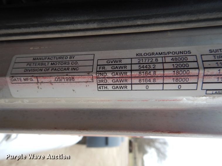 image for item DH4274 1999 Peterbilt 378 semi truck