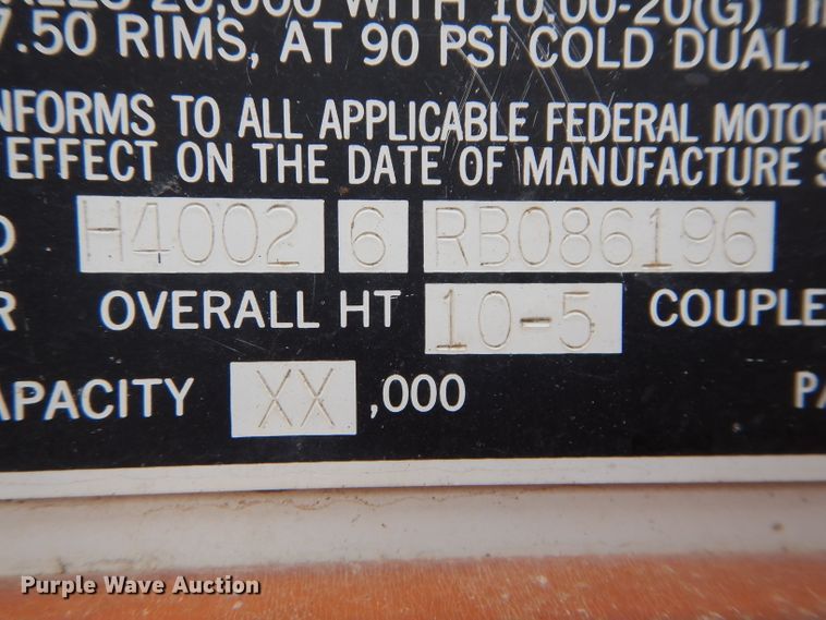 image for item DH4276 1994 Timpte double hopper bottom grain trailer