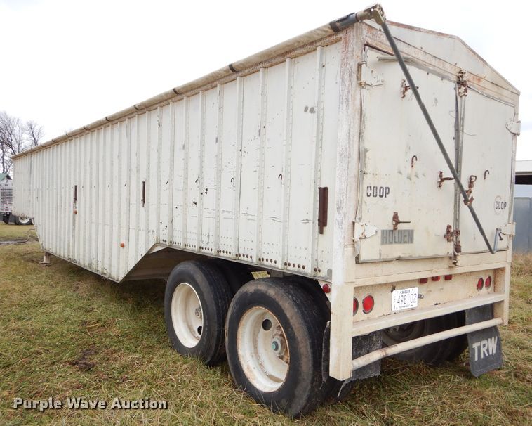 image for item DH4277 1974 Holden G40 double hopper bottom grain trailer