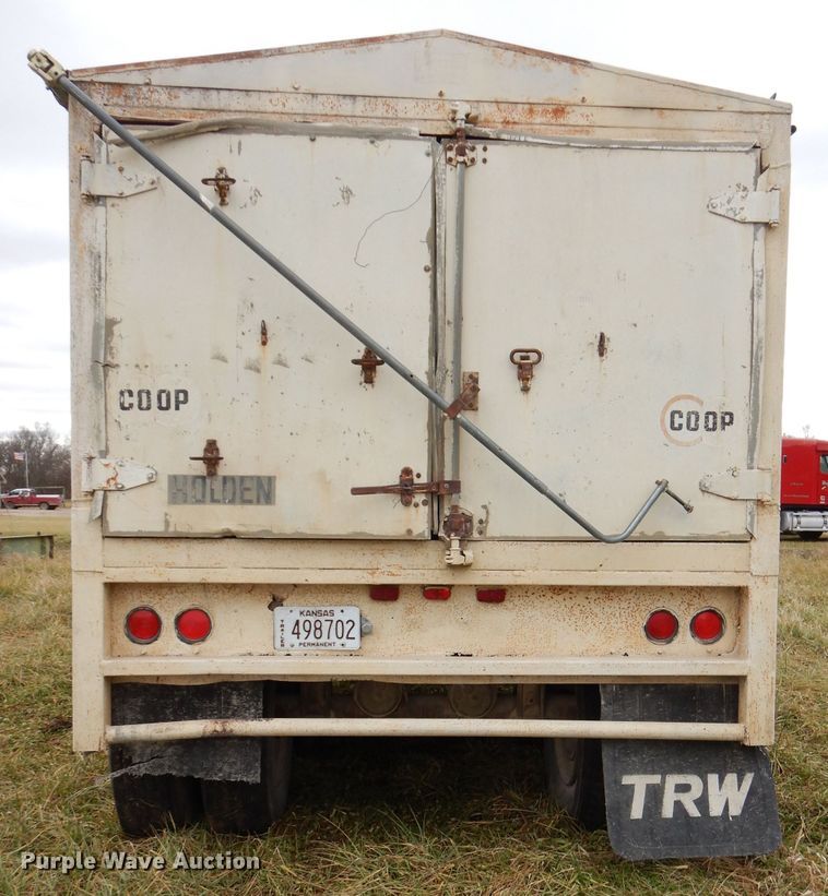 image for item DH4277 1974 Holden G40 double hopper bottom grain trailer