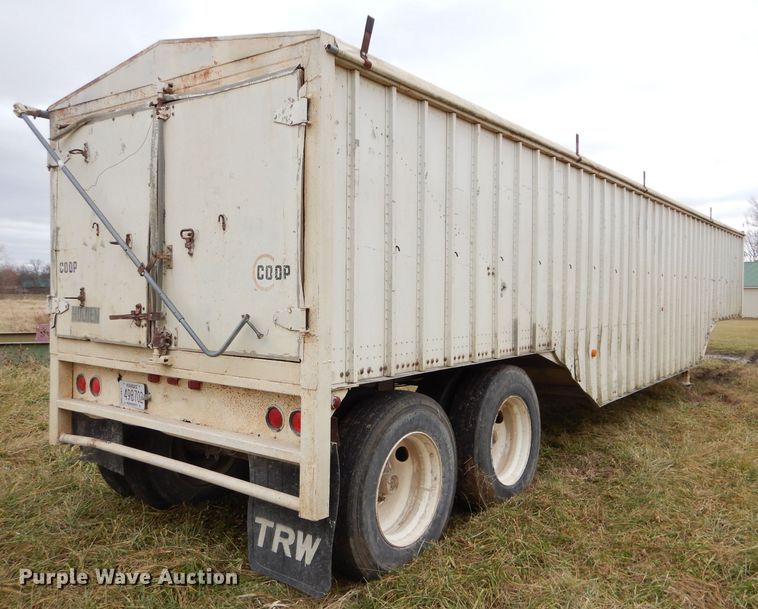 image for item DH4277 1974 Holden G40 double hopper bottom grain trailer