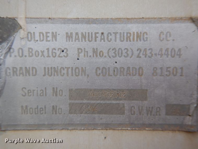 image for item DH4277 1974 Holden G40 double hopper bottom grain trailer