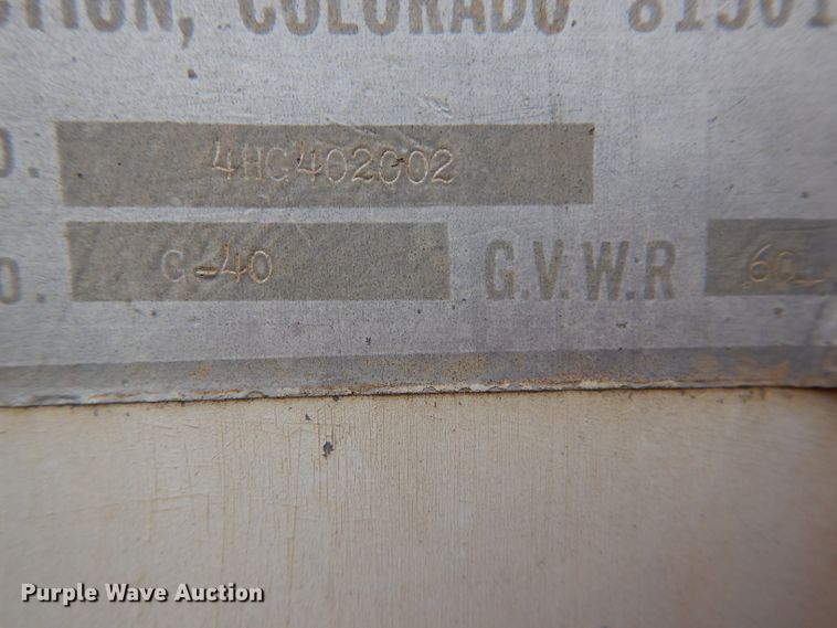 image for item DH4277 1974 Holden G40 double hopper bottom grain trailer