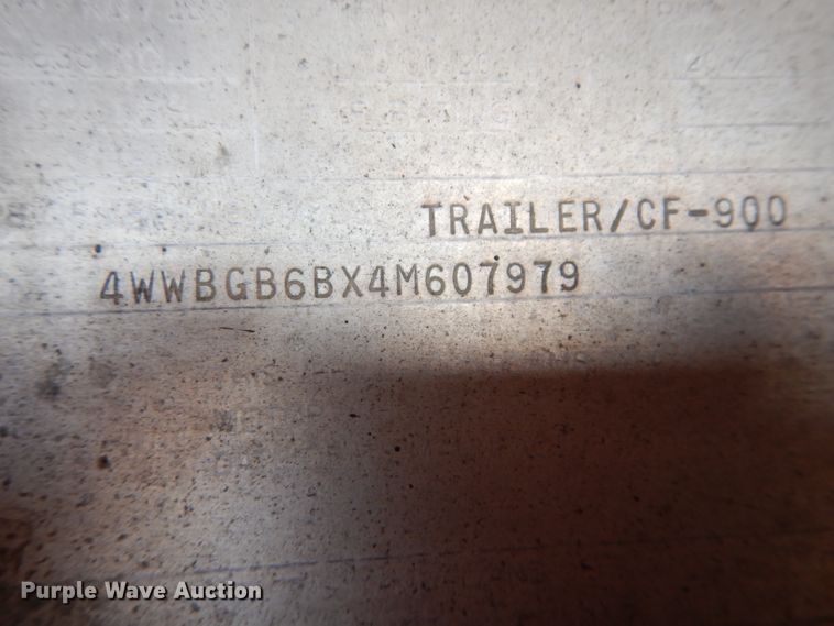 image for item DH4284 2004 Wilson Road Brute CF900 flatbed trailer