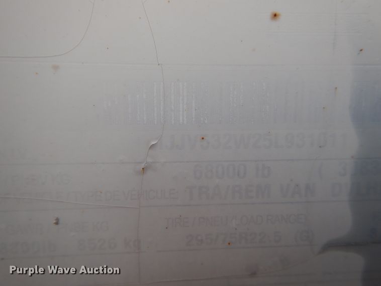 image for item DH6861 2005 Wabash dry van trailer