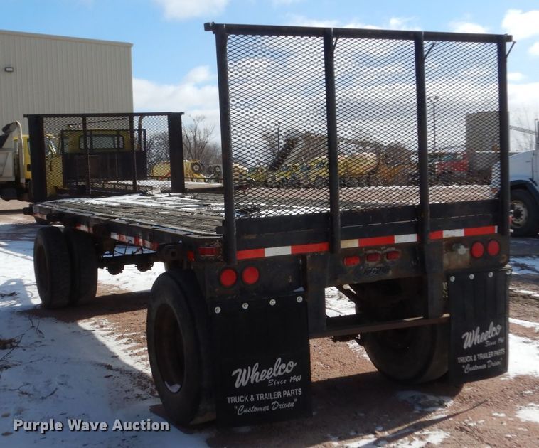 image for item EC9158 1971 flatbed trailer