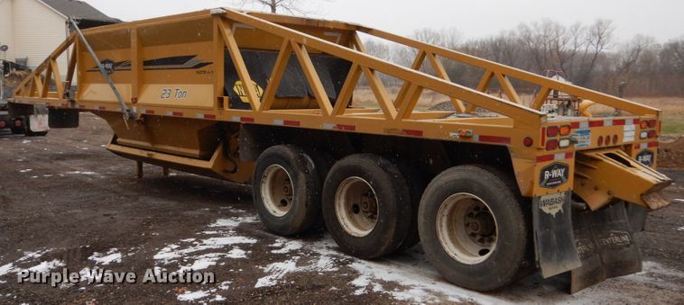 image for item EC9168 2015 R-way T4221TRI bottom dump trailer