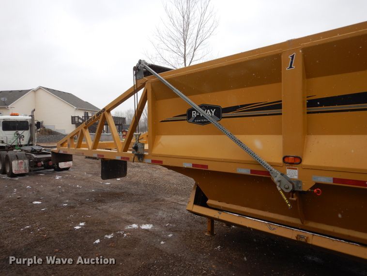 image for item EC9168 2015 R-way T4221TRI bottom dump trailer