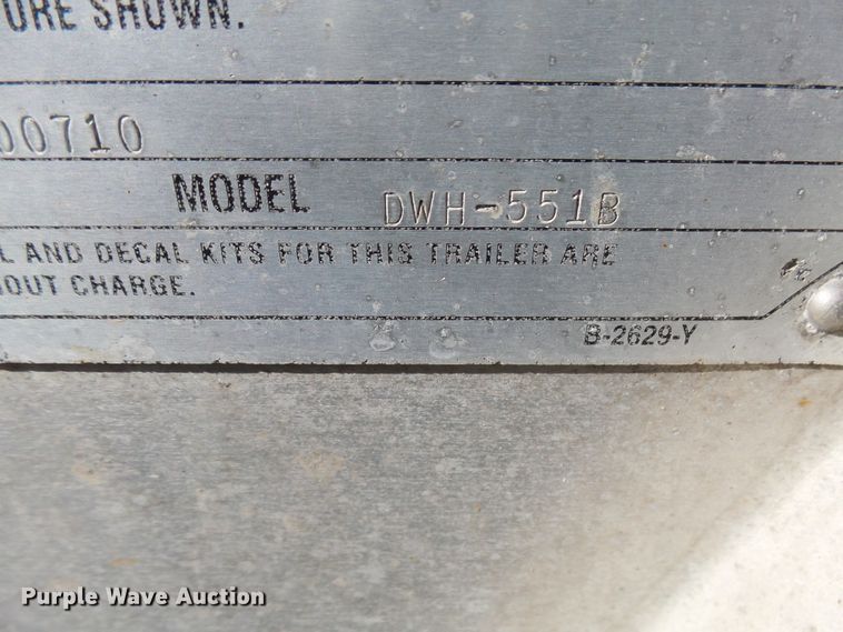 image for item EF9568 2010 Wilson DWH551B Pace Setter double hopper bottom grain trailer