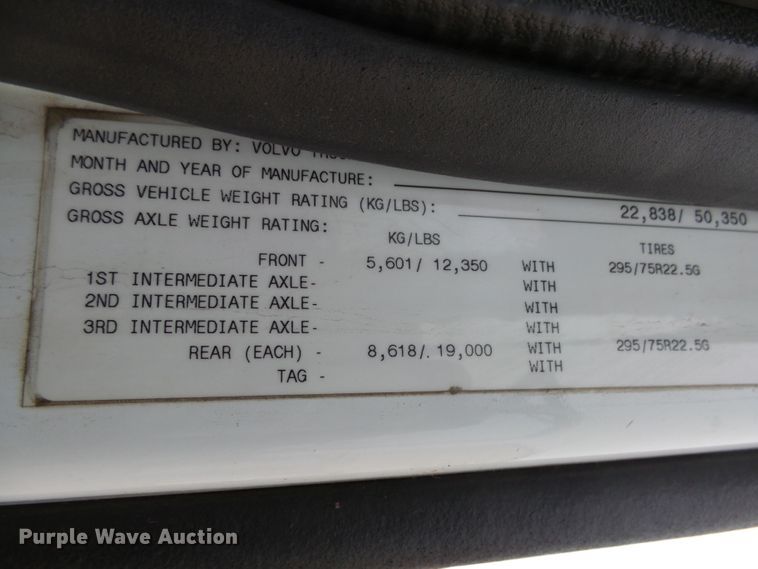 image for item EF9598 2005 Volvo VNL64T semi truck