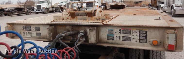 image for item GC9126 1997 Wilson 4860FTD drop deck equipment trailer