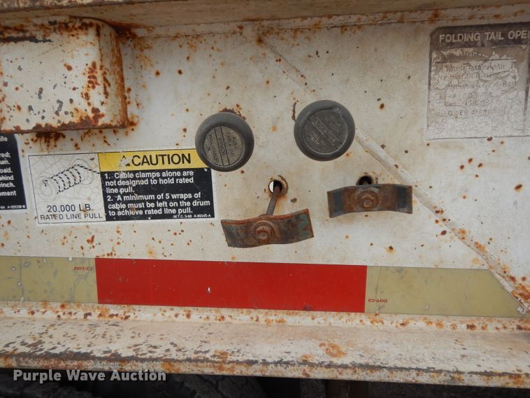 image for item GC9126 1997 Wilson 4860FTD drop deck equipment trailer