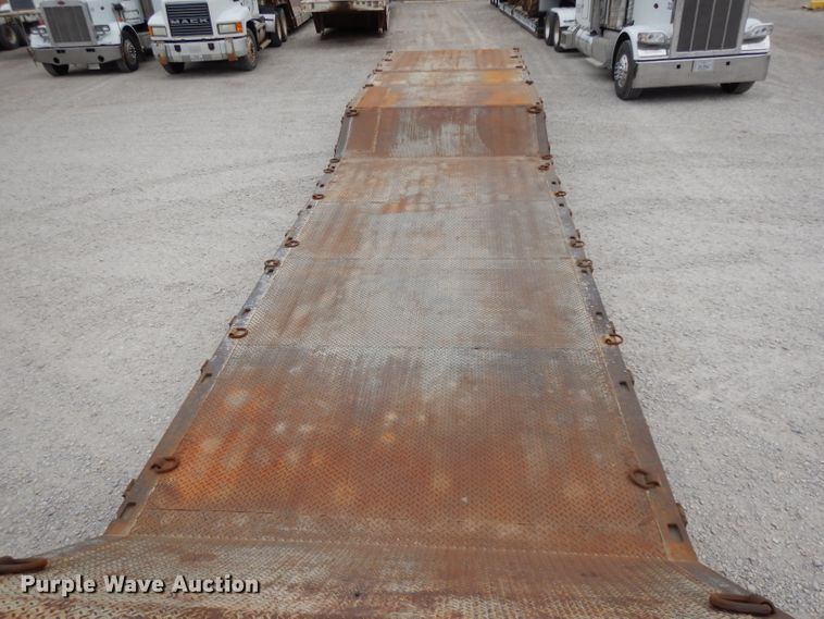 image for item GC9126 1997 Wilson 4860FTD drop deck equipment trailer