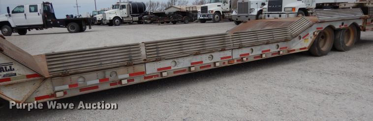 image for item GC9126 1997 Wilson 4860FTD drop deck equipment trailer