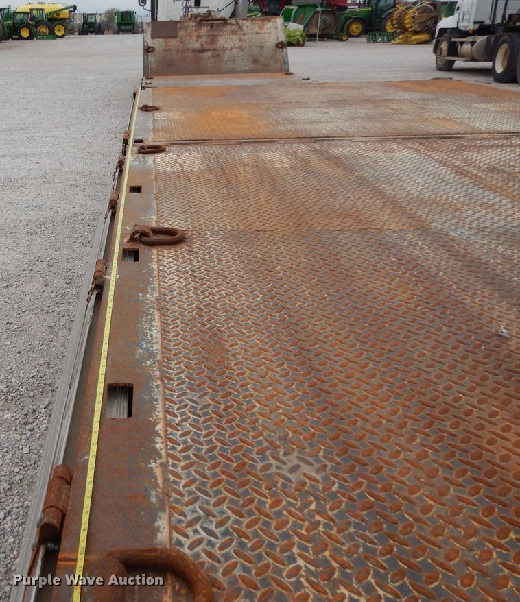 image for item GC9126 1997 Wilson 4860FTD drop deck equipment trailer