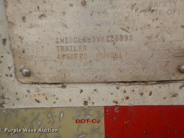 image for item GC9126 1997 Wilson 4860FTD drop deck equipment trailer