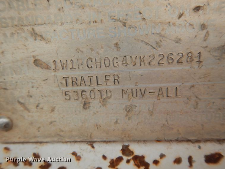 image for item GC9131 1997 Wilson 5360TD Muv-All drop deck equipment trailer