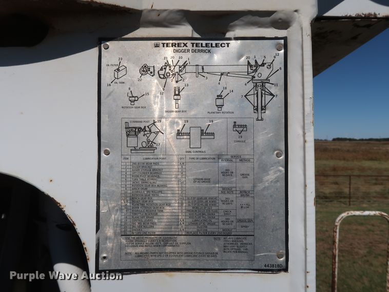 image for item GD9749 2009 Ford F750 Super Duty XL digger derrick truck