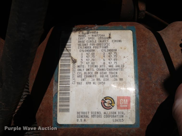 image for item GD9752 1987 Chevrolet Kodiak 70 digger derrick truck