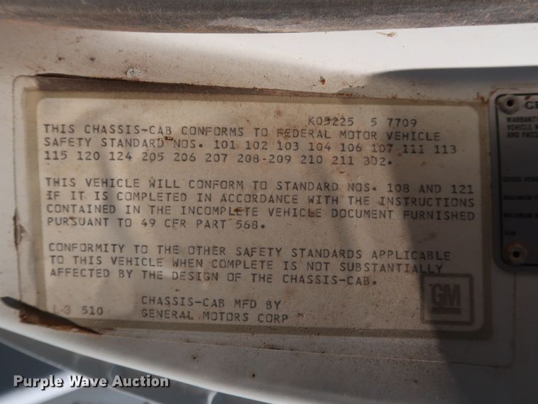 image for item GD9752 1987 Chevrolet Kodiak 70 digger derrick truck