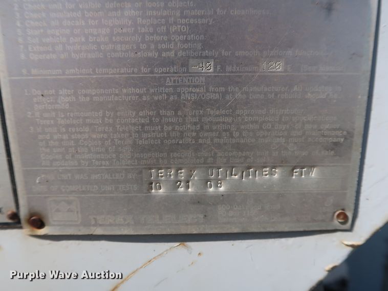 image for item GD9753 2009 Ford F750 Super Duty XL bucket truck