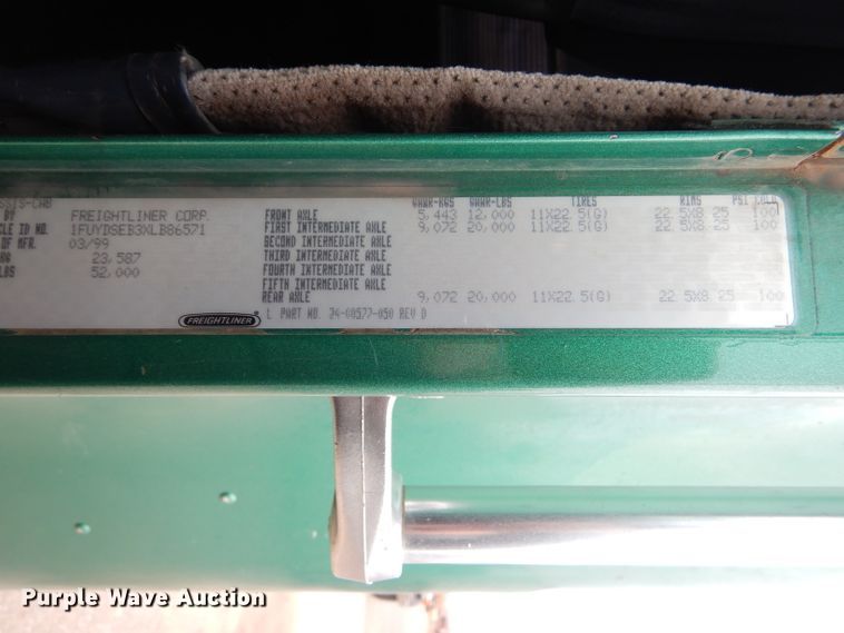 image for item GE9508 1999 Freightliner FLD120 semi truck