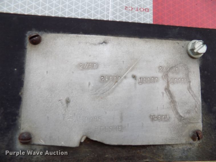 image for item GF9856 1980 Belshe T-8 equipment trailer