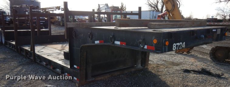 image for item GJ9158 1987 Transcraft 0DDTX42-21-45 drop deck equipment trailer