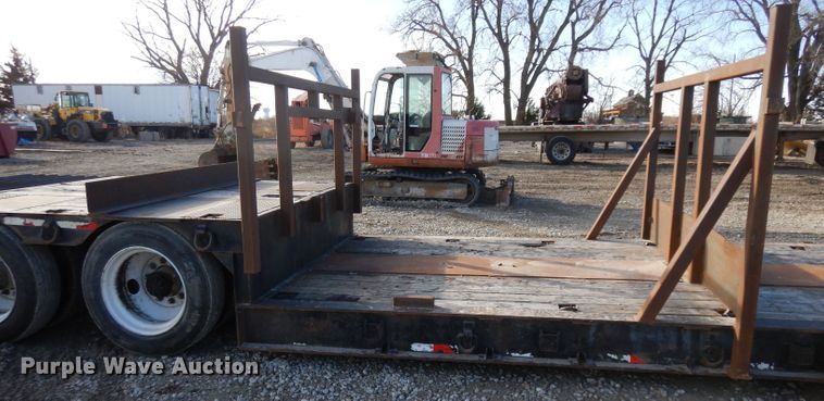 image for item GJ9158 1987 Transcraft 0DDTX42-21-45 drop deck equipment trailer