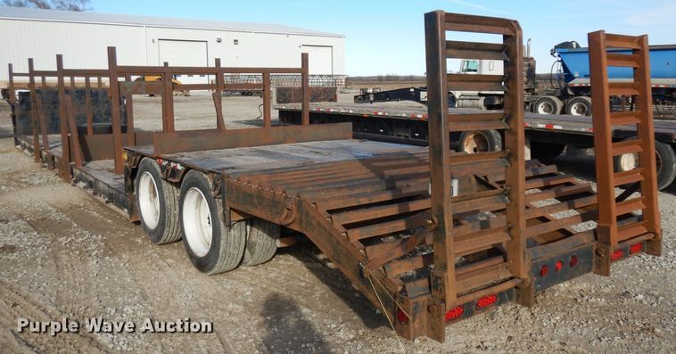 image for item GJ9158 1987 Transcraft 0DDTX42-21-45 drop deck equipment trailer