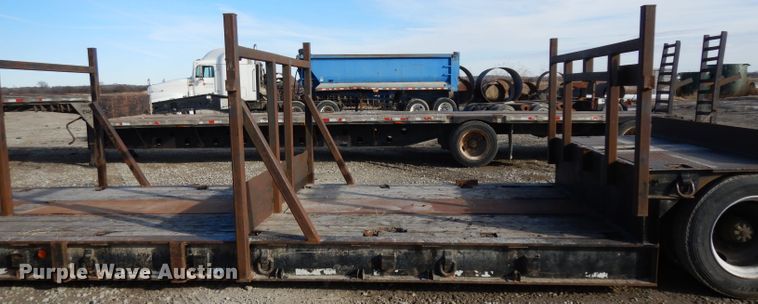 image for item GJ9158 1987 Transcraft 0DDTX42-21-45 drop deck equipment trailer