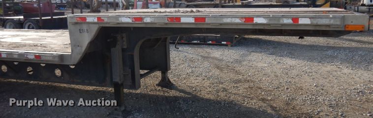 image for item GJ9159 1999 Transcraft drop deck equipment trailer