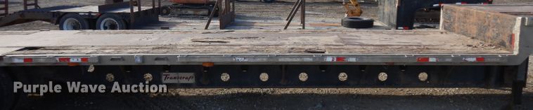 image for item GJ9159 1999 Transcraft drop deck equipment trailer