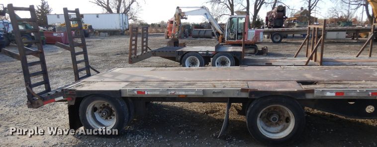 image for item GJ9159 1999 Transcraft drop deck equipment trailer