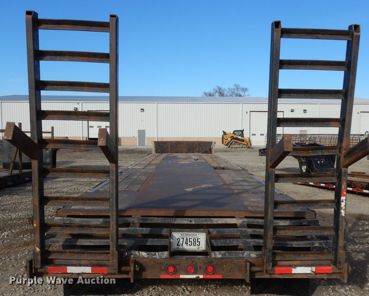 image for item GJ9159 1999 Transcraft drop deck equipment trailer