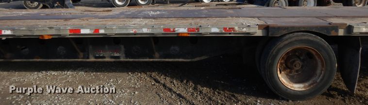 image for item GJ9159 1999 Transcraft drop deck equipment trailer